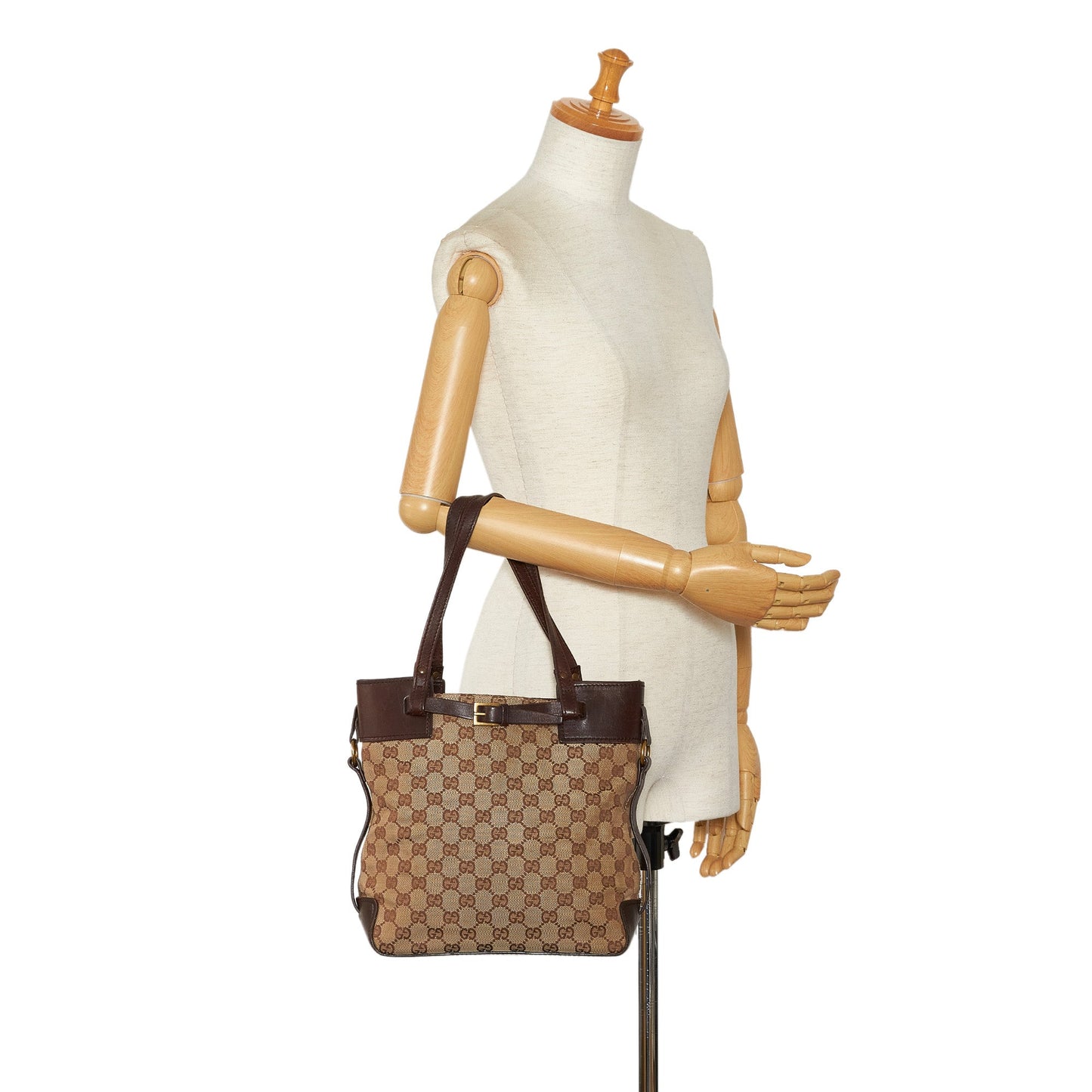 Brown Gucci GG Canvas Tote Bag