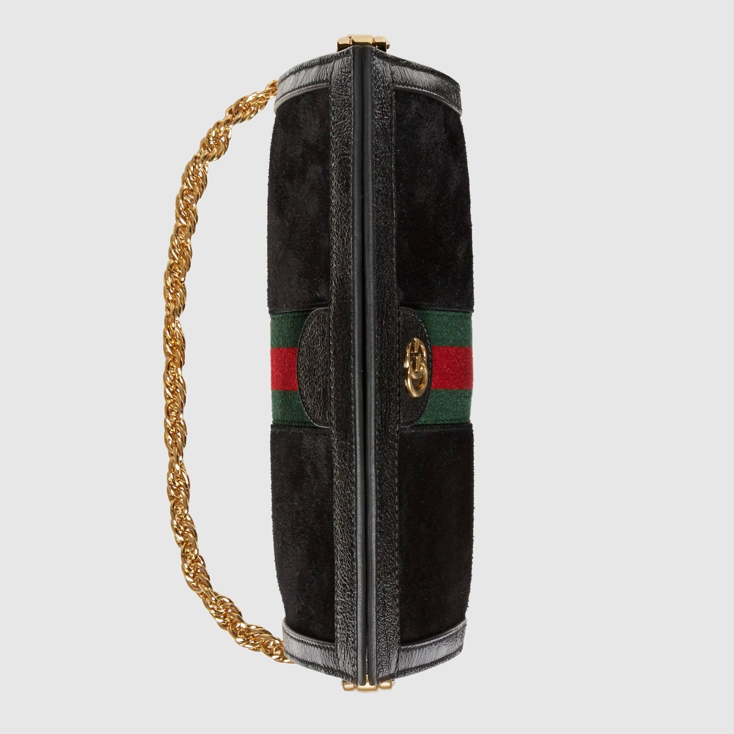 Gucci Ophidia Suede Small Shoulder Bag Black