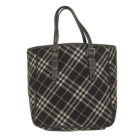 Burberry Nova Check Blue Label Shoulder Bag Canvas Brown Auth 60062