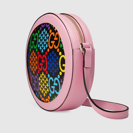 Gucci GG Psychedelic Round Shoulder Bag Pink