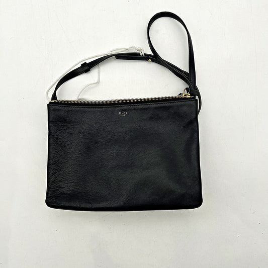 Celine Leather Trio Small - Black Crossbody Bags, Handbags LA23554