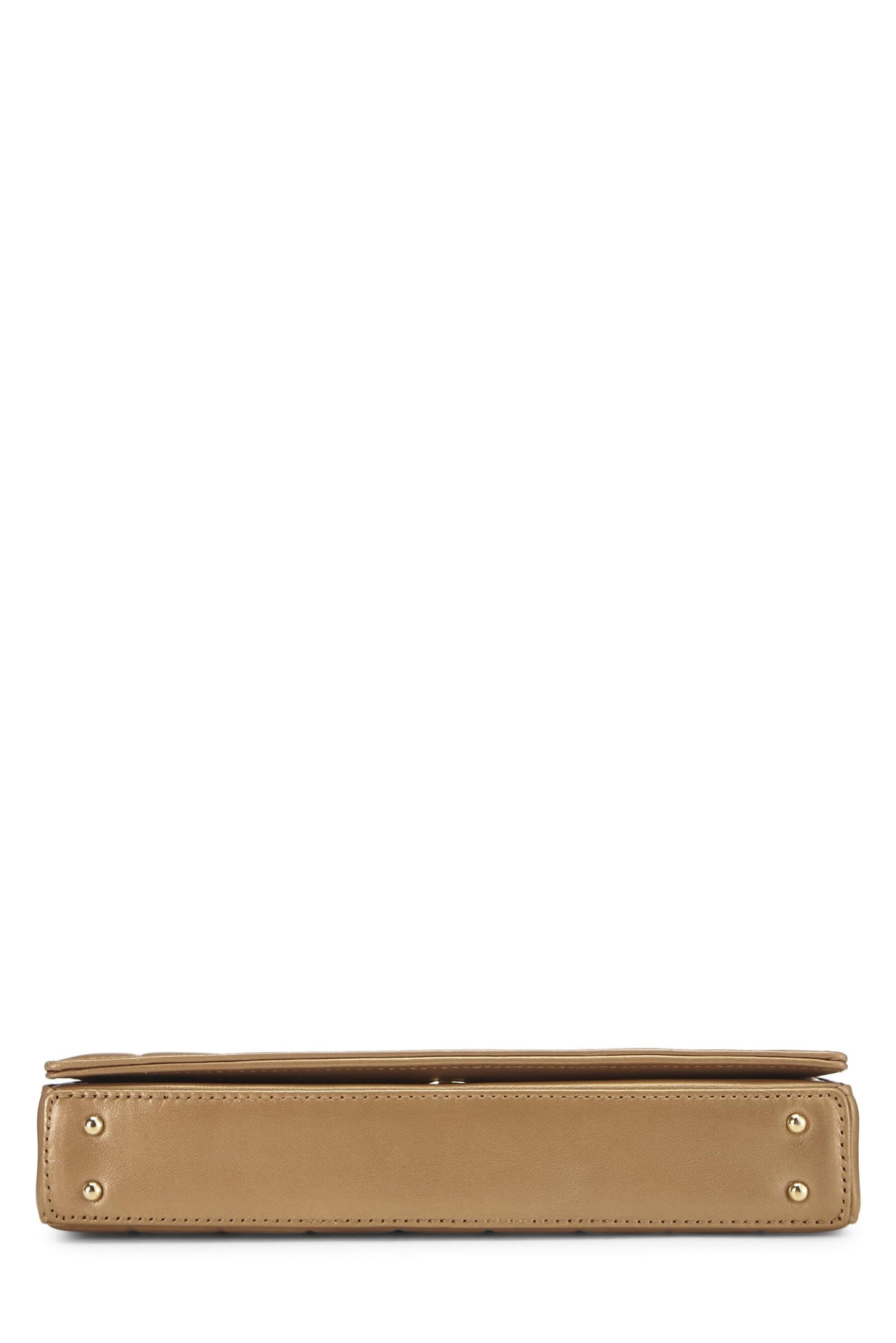 Chanel,  Gold Leather Chocolate Bar Shoulder Bag Medium, Gold