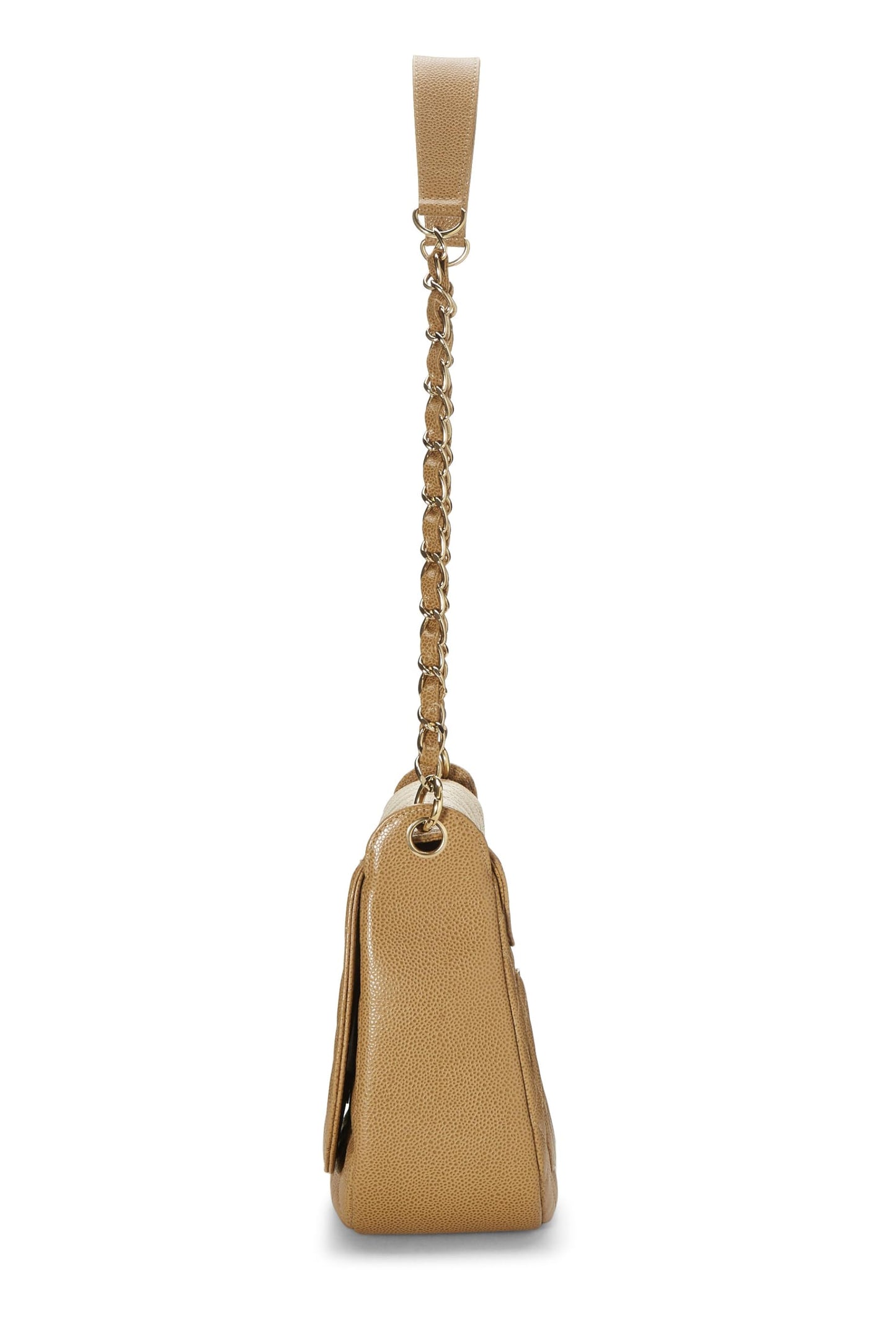 Chanel,  Beige Caviar Timeless CC Flap Shoulder, Beige