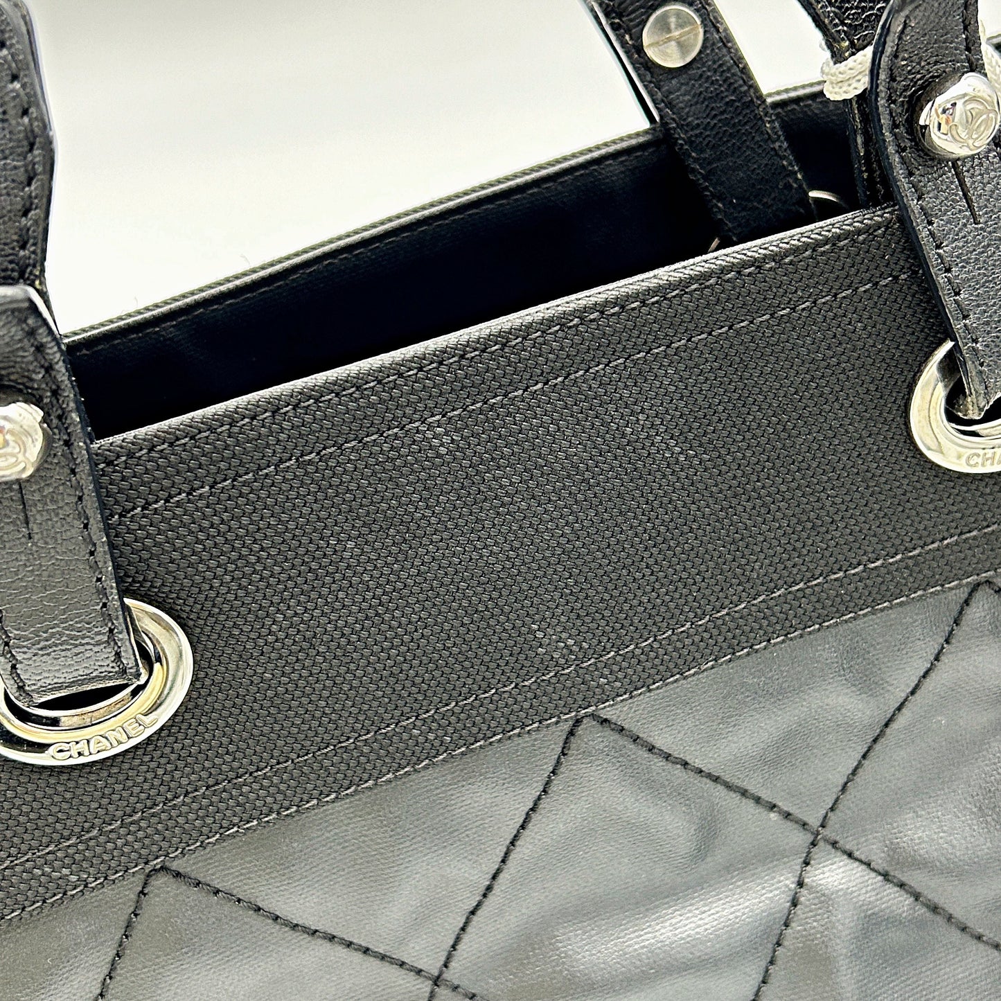 CHANEL | Bags | Chanel Coated Canvas Biarritz Tote LA13300