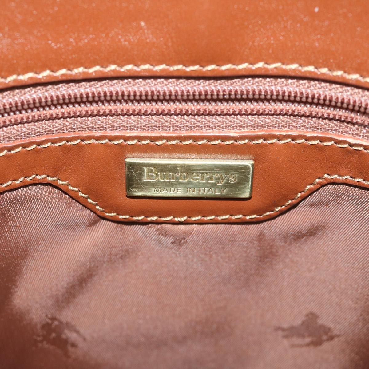 BurberrySs Nova Check Shoulder Bag PVC Leather Beige Auth 63774
