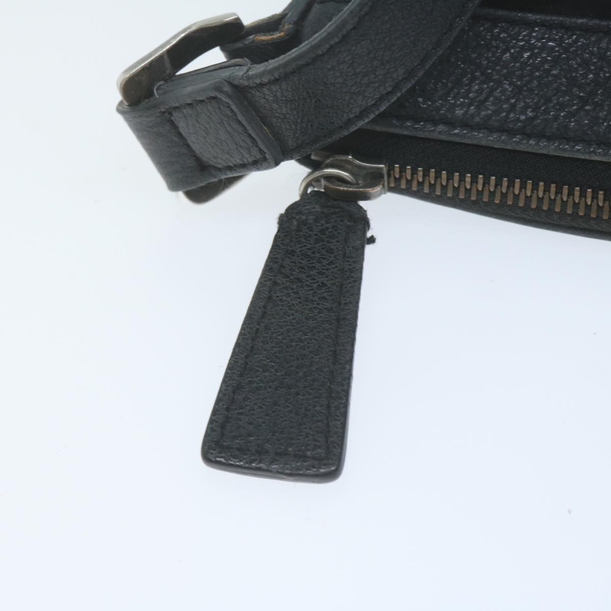 Burberry Nova Check Shoulder Bag Nylon Black Auth 64656