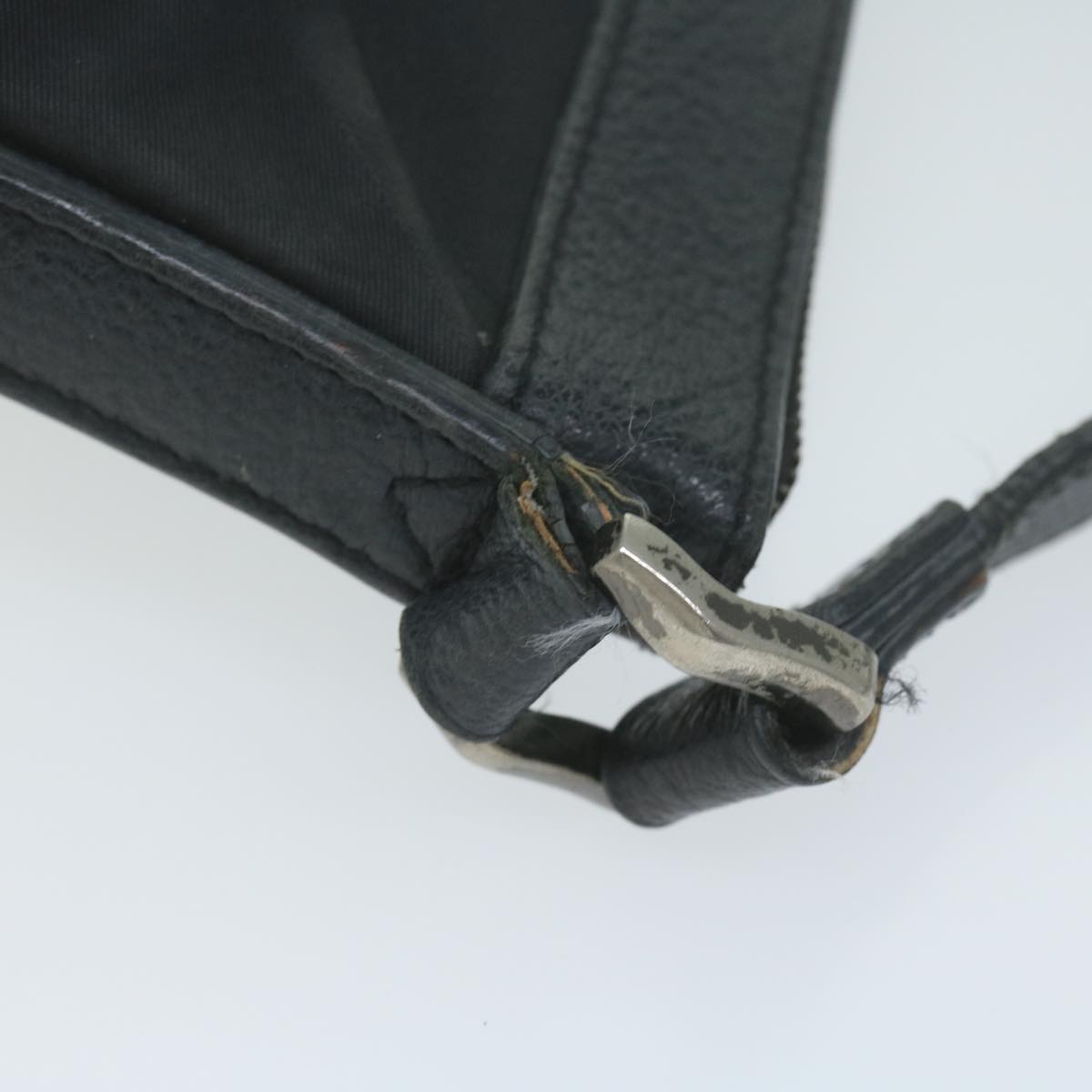 Burberry Nova Check Shoulder Bag Nylon Black Auth 64656