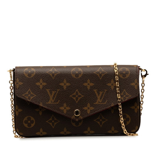 Louis Vuitton  pink Pvc Leather Pouch Shoulder Bag