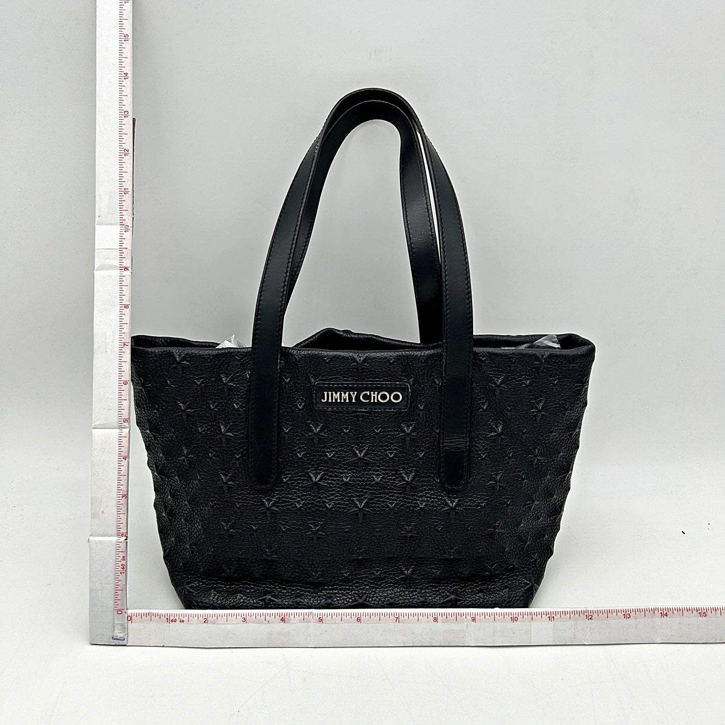 Jimmy Choo Sofia/M Tote Bag Black Leather  LA16847