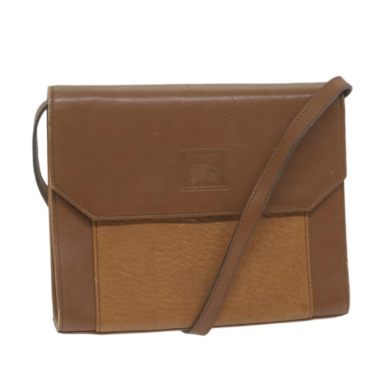 BurberrySs Shoulder Bag Leather Brown Auth 65946