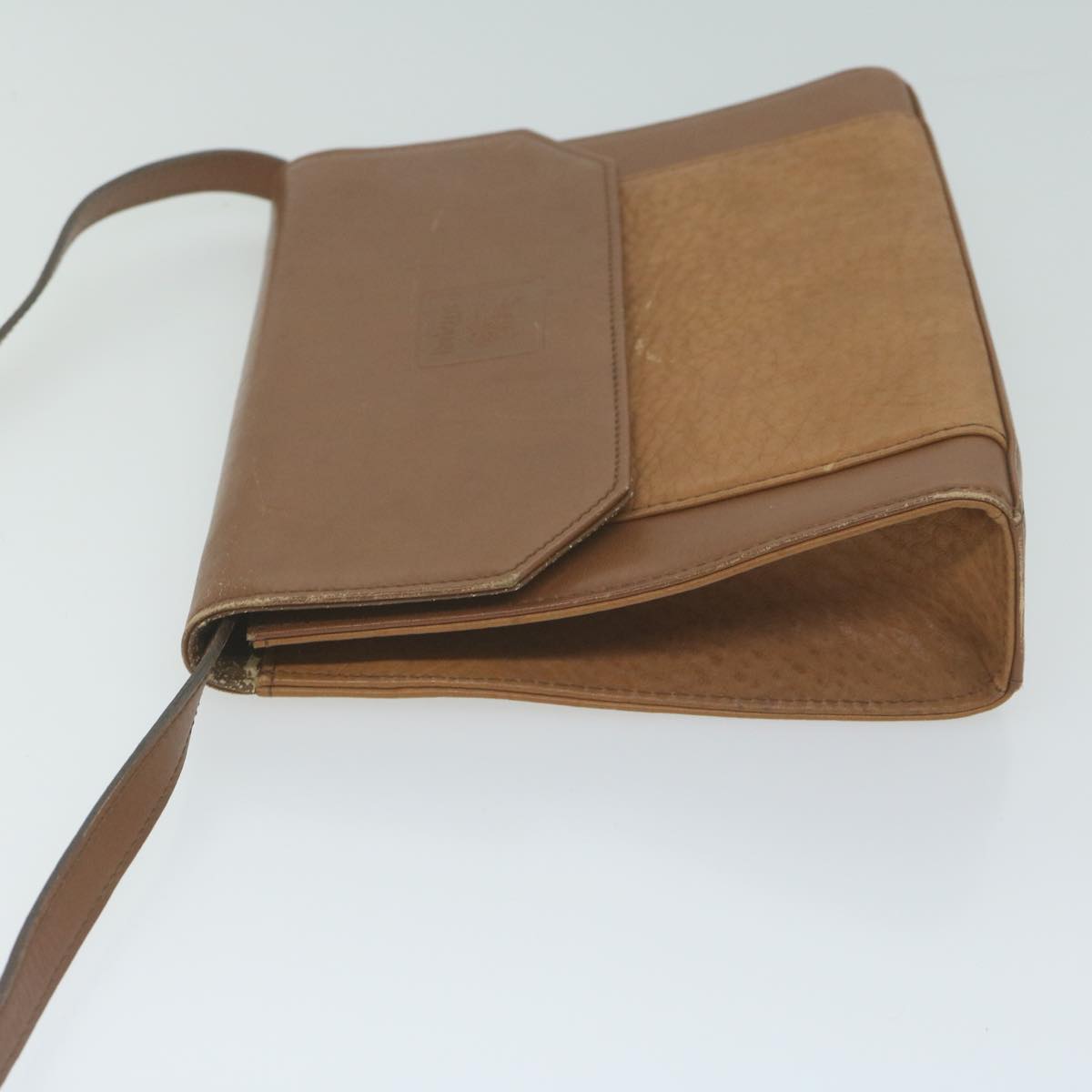 BurberrySs Shoulder Bag Leather Brown Auth 65946