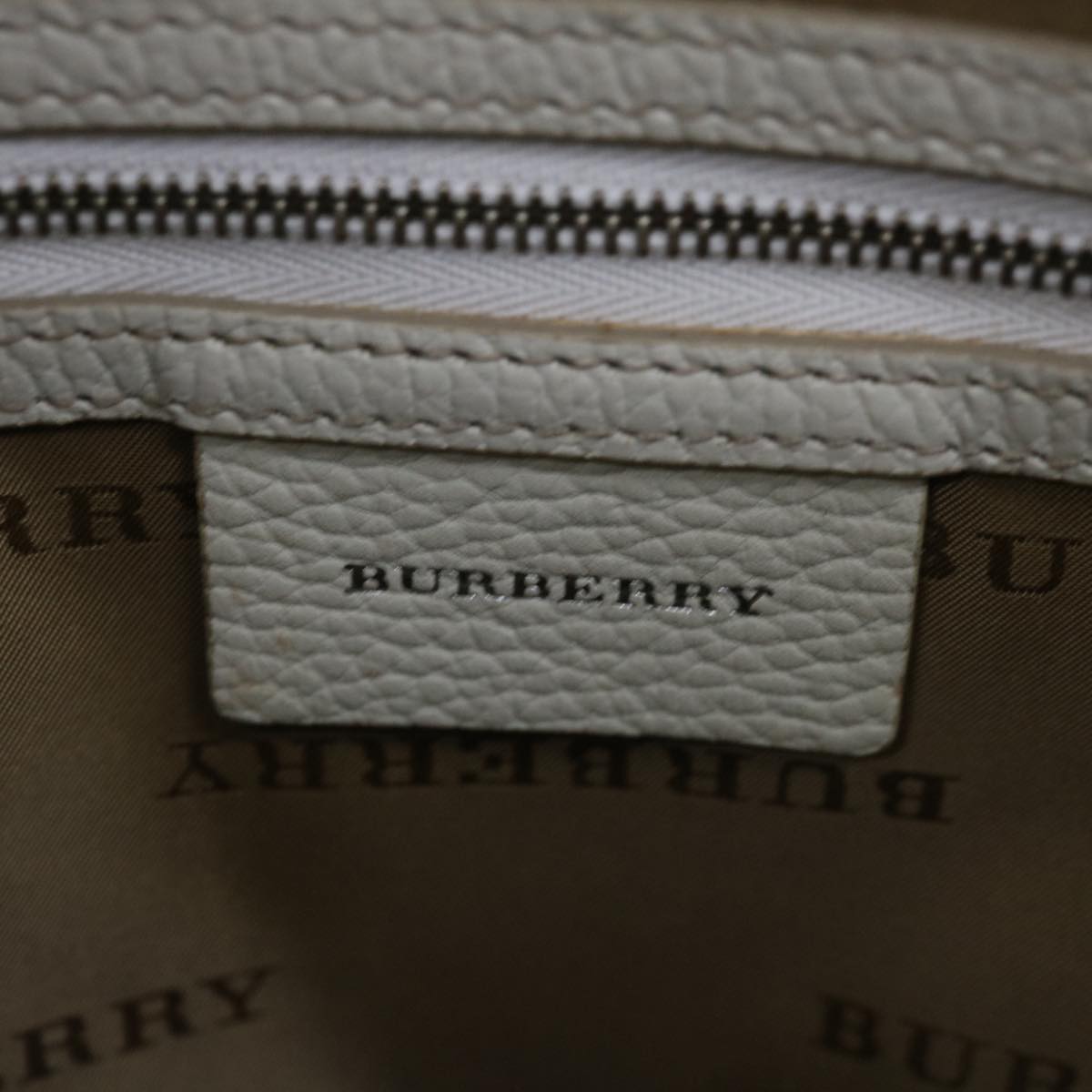 Burberry Nova Check Shoulder Bag Canvas Beige Auth 67083