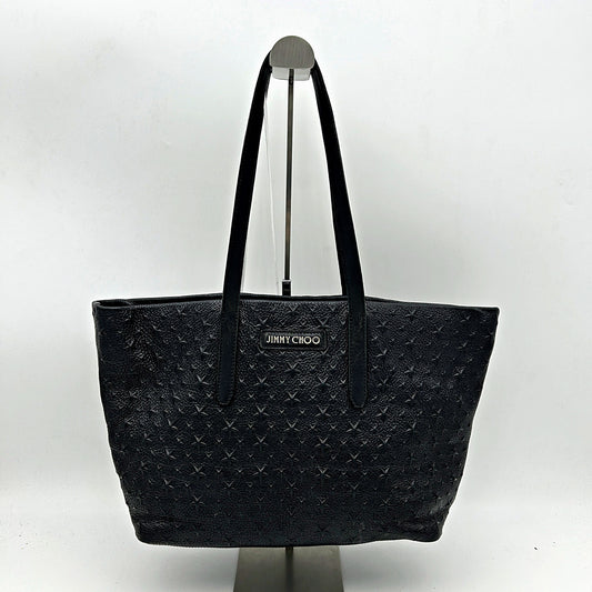 Jimmy Choo | Bags | Jimmy Choo Leopard Shoulder Bag In Black Leather Pony LA20482
