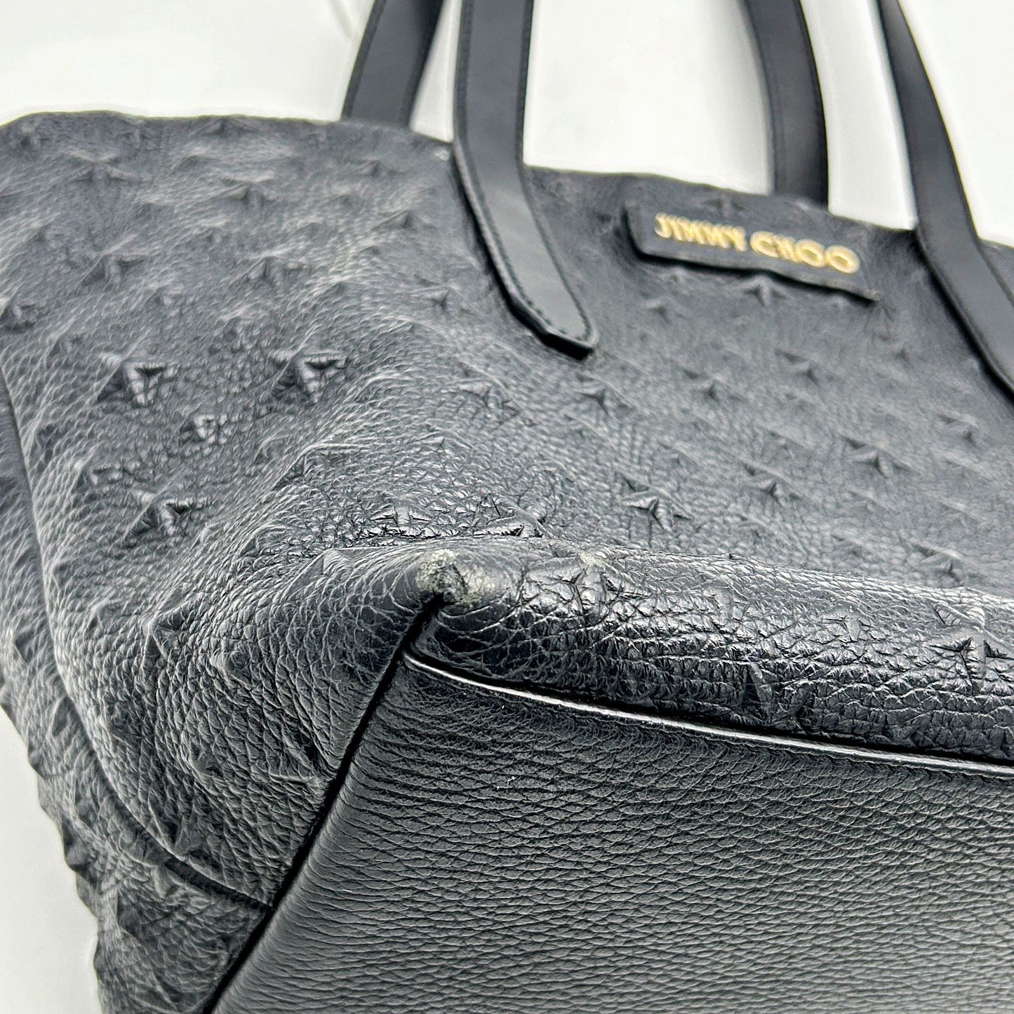 Jimmy Choo Sofia/M Tote Bag Black Leather  LA16847