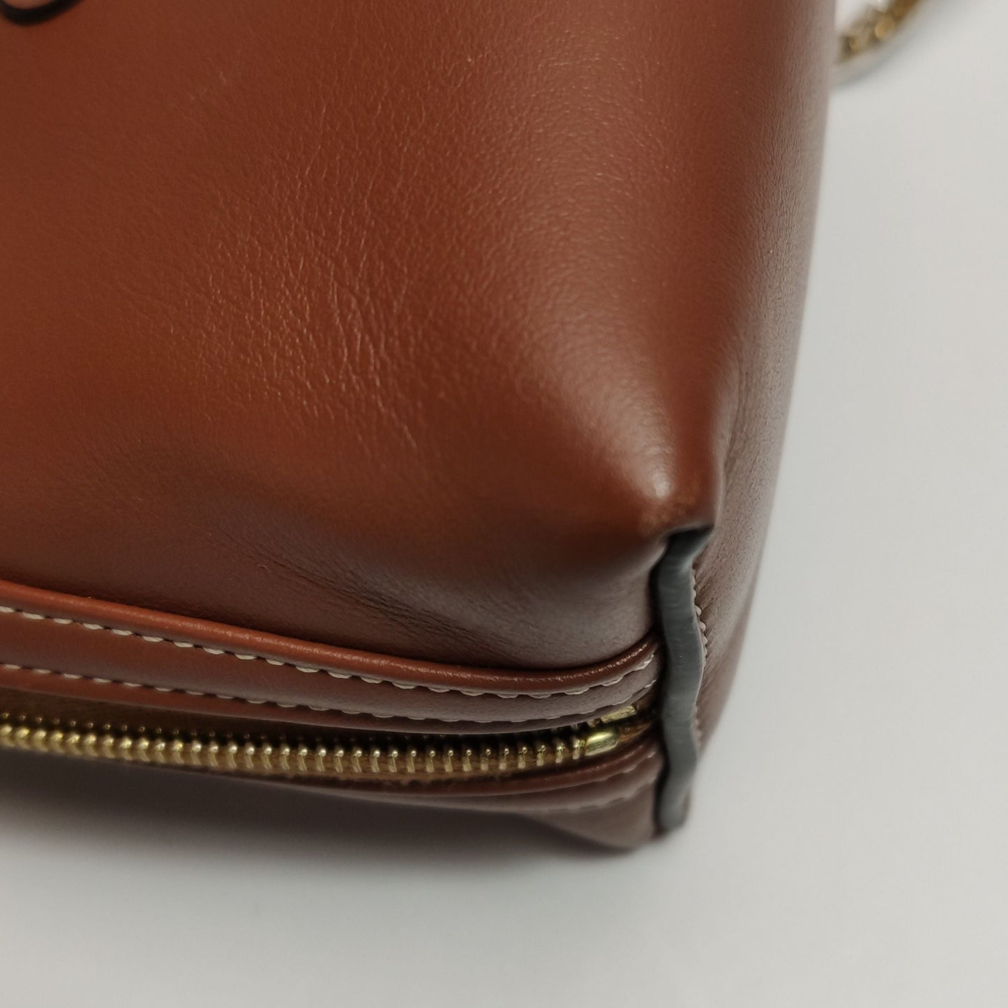 Preloved Celine Cuir Triomphe Leather Shoulder Bag 250501781174323