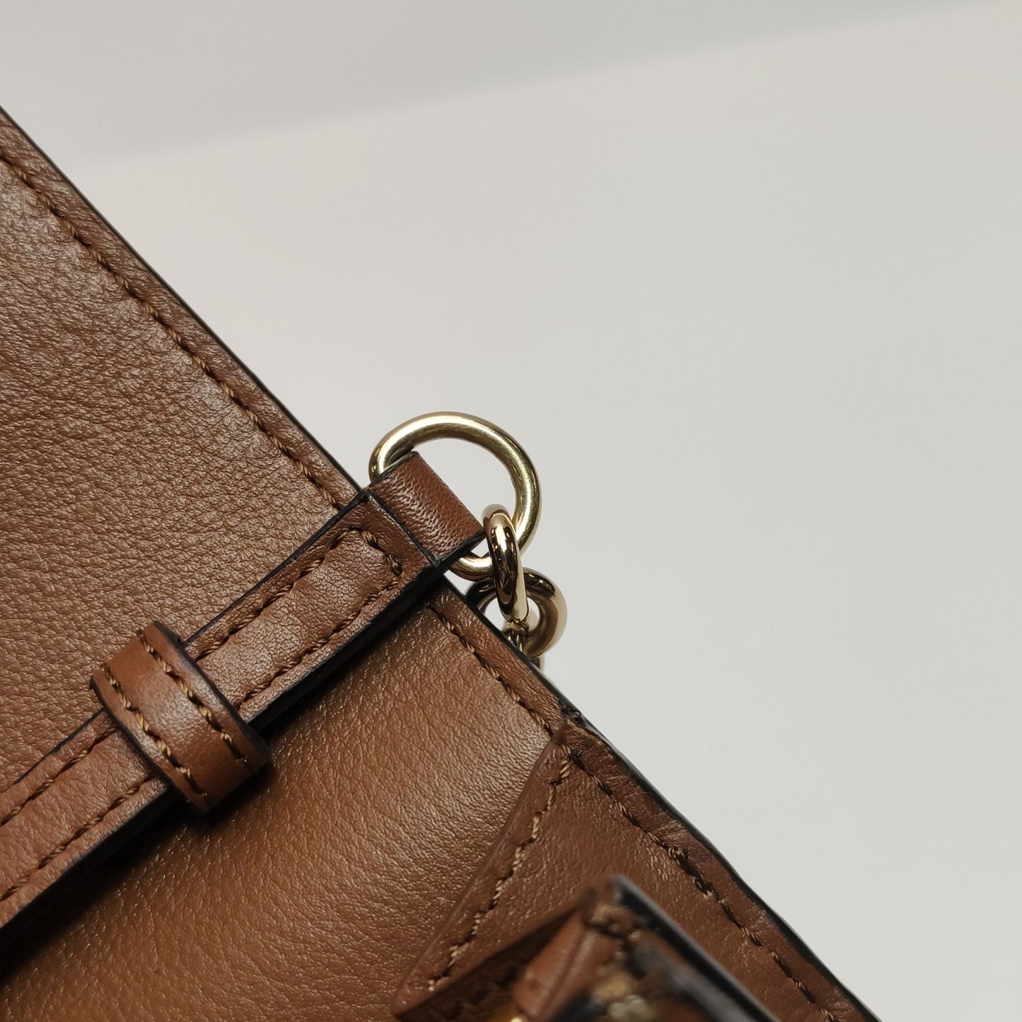 Preloved Burberry Leather Nylon Check Logo Crossbody Shoulder Bag 250429781171830