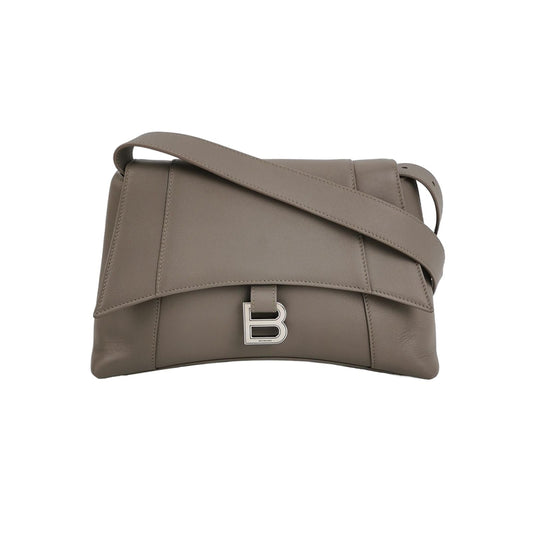 Preloved Balenciaga Downtown Small Leather Solid B Buckle Shoulder Bag 250501781174134
