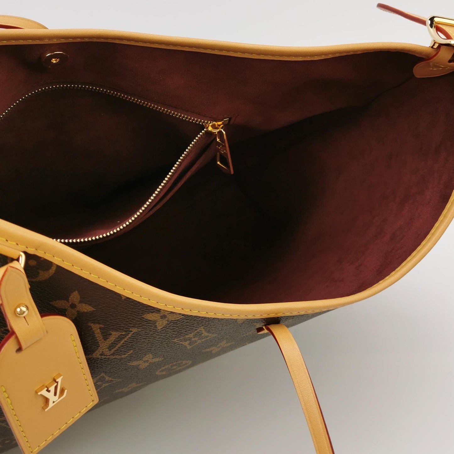 Louis Vuitton Carry All Medium Monogram Print Shoulder Bag with Chip 250501781173835