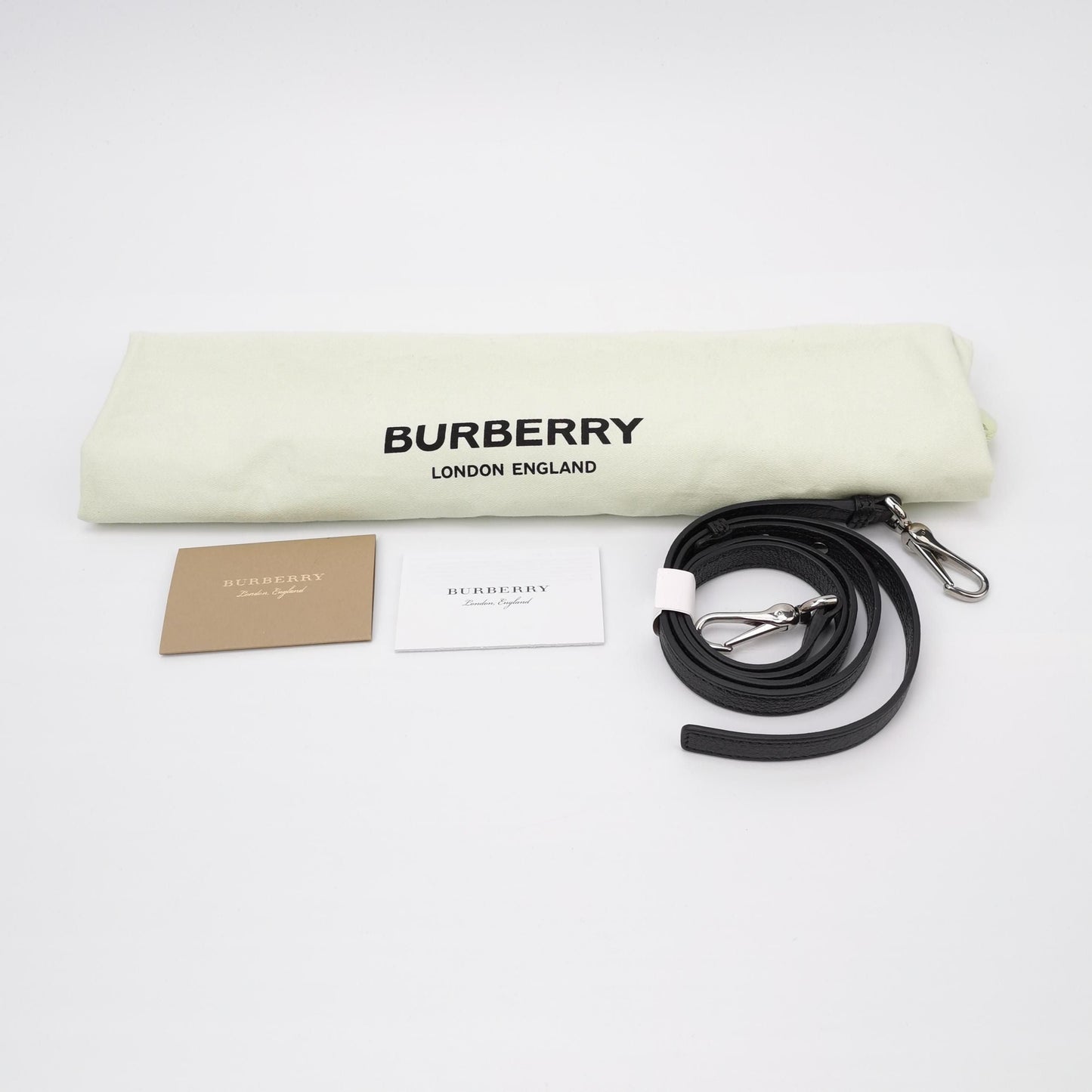 Preloved Burberry The Banner Mini Vintage Check Leather and Canvas Shoulder Bag 250502781175351