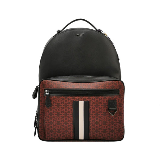 Preloved Bally Mavrick Leather Backpack with Logo 250501781173909