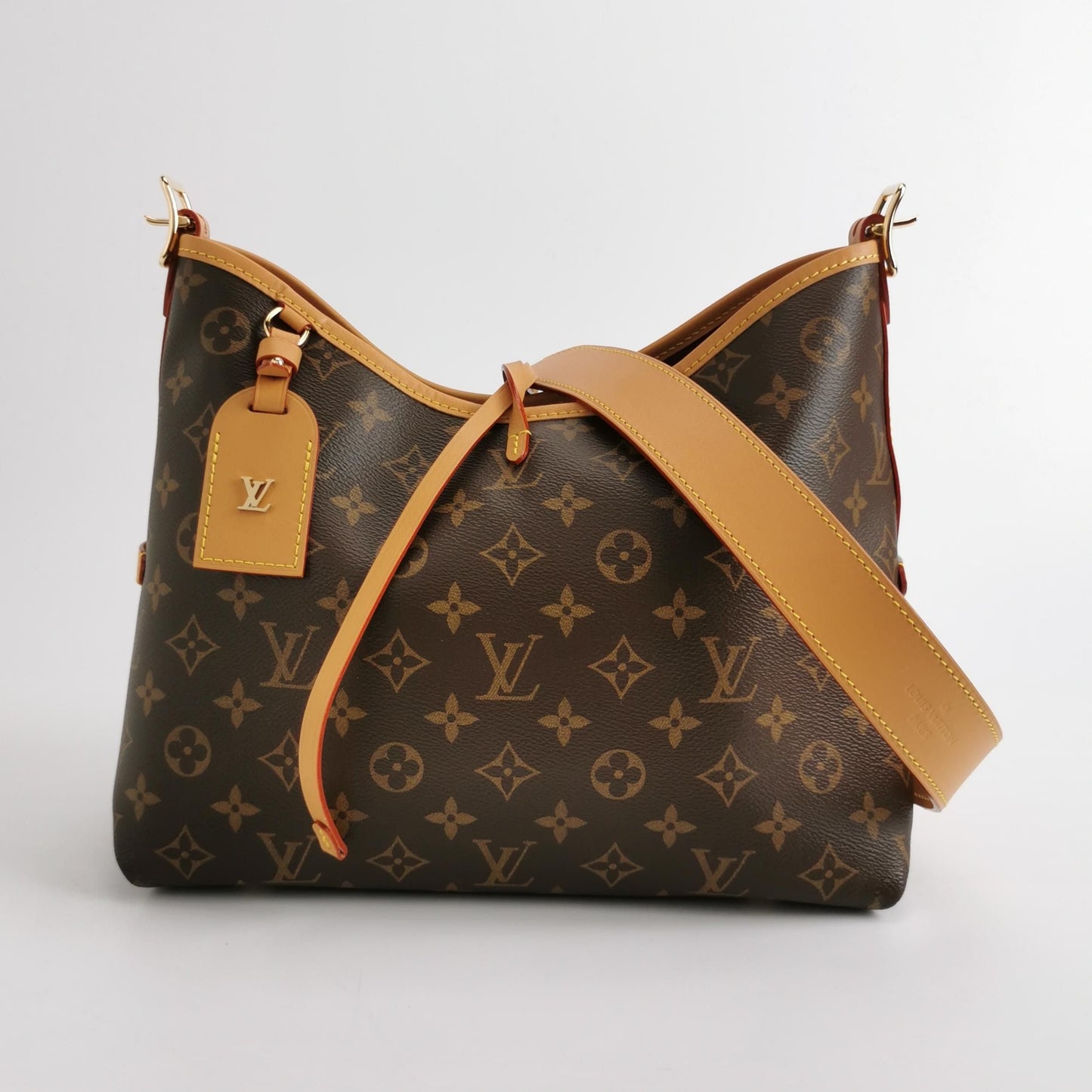 Louis Vuitton Carry All Small Monogram Print Shoulder Bag with Chip 250412781145843