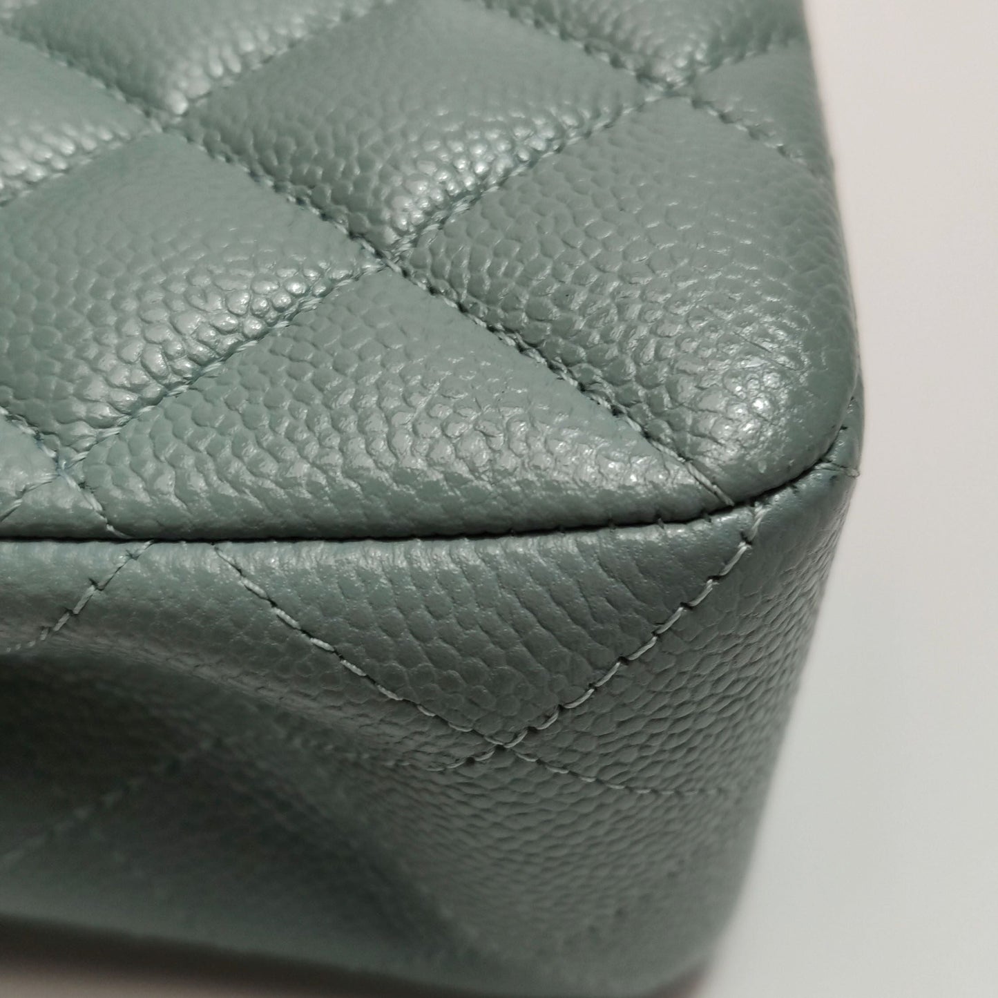 Preloved Chanel Classic Flap Seasonal Limited Edition Small Calfskin Quilted CC Turnlock Chain Shoulder Bag
