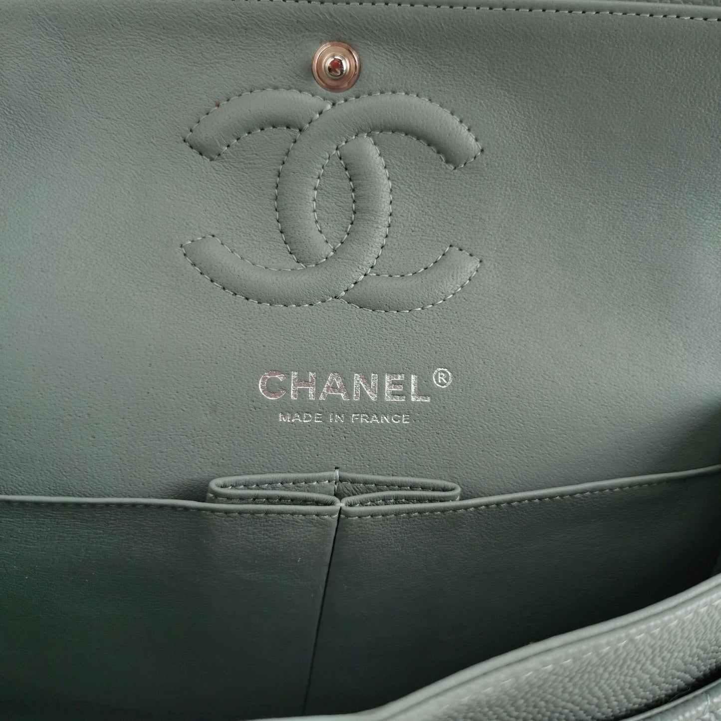 Preloved Chanel Classic Flap Seasonal Limited Edition Small Calfskin Quilted CC Turnlock Chain Shoulder Bag