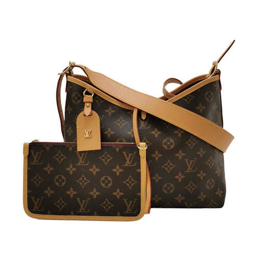 Louis Vuitton Carry All Small Monogram Shoulder Bag with Chip 250107781015595