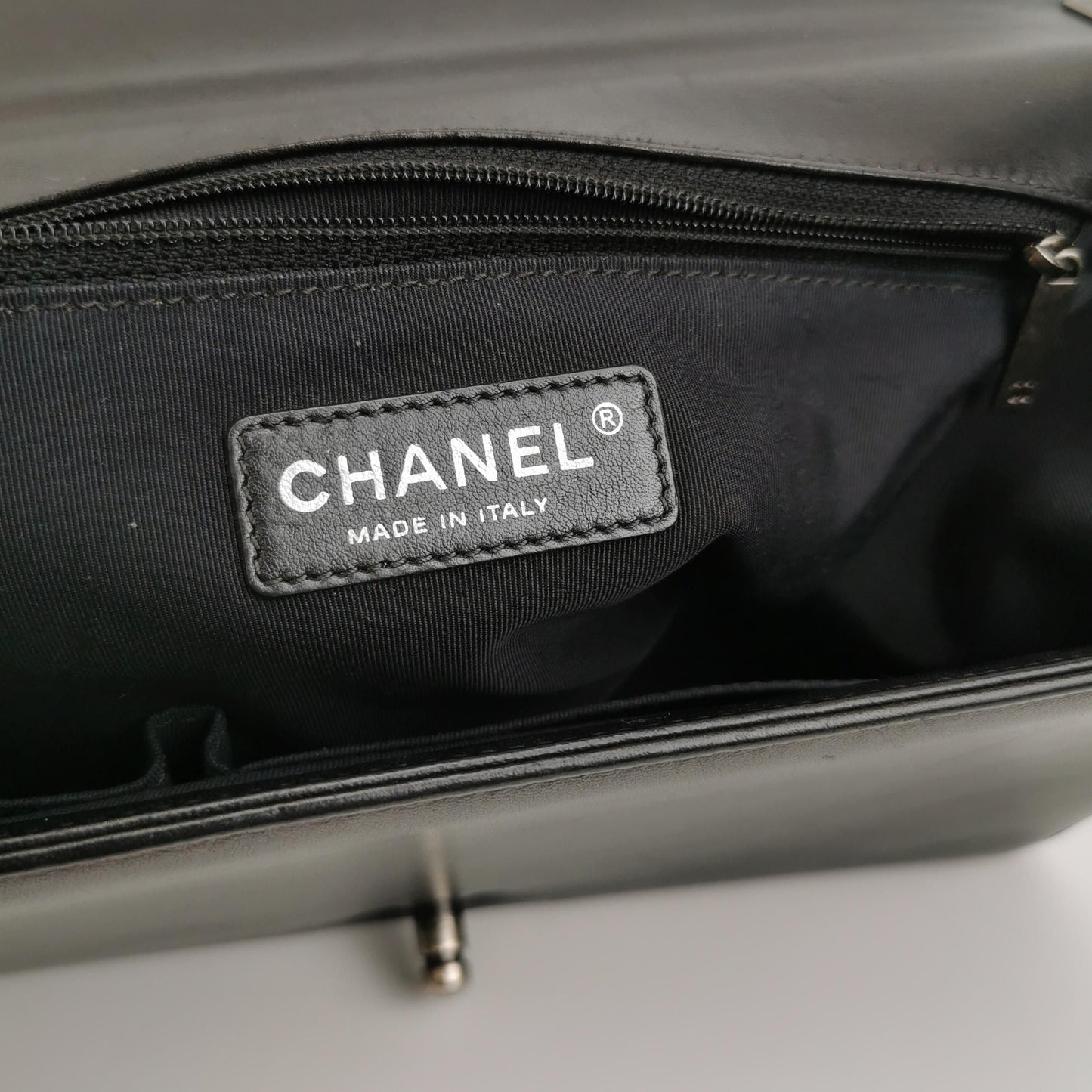 Chanel Leboy Classic Large Lambskin Quilted CC Lock Shoulder Bag