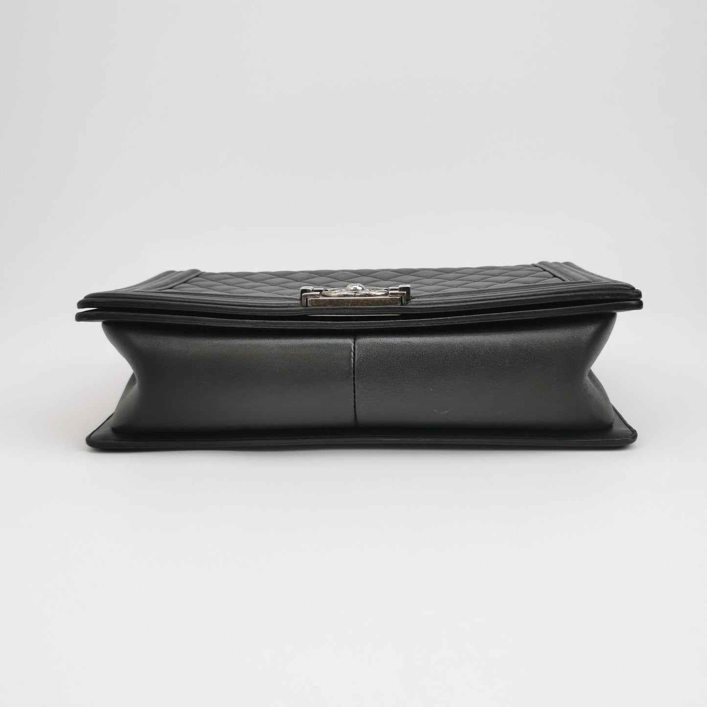 Chanel Leboy Classic Large Lambskin Quilted CC Lock Shoulder Bag