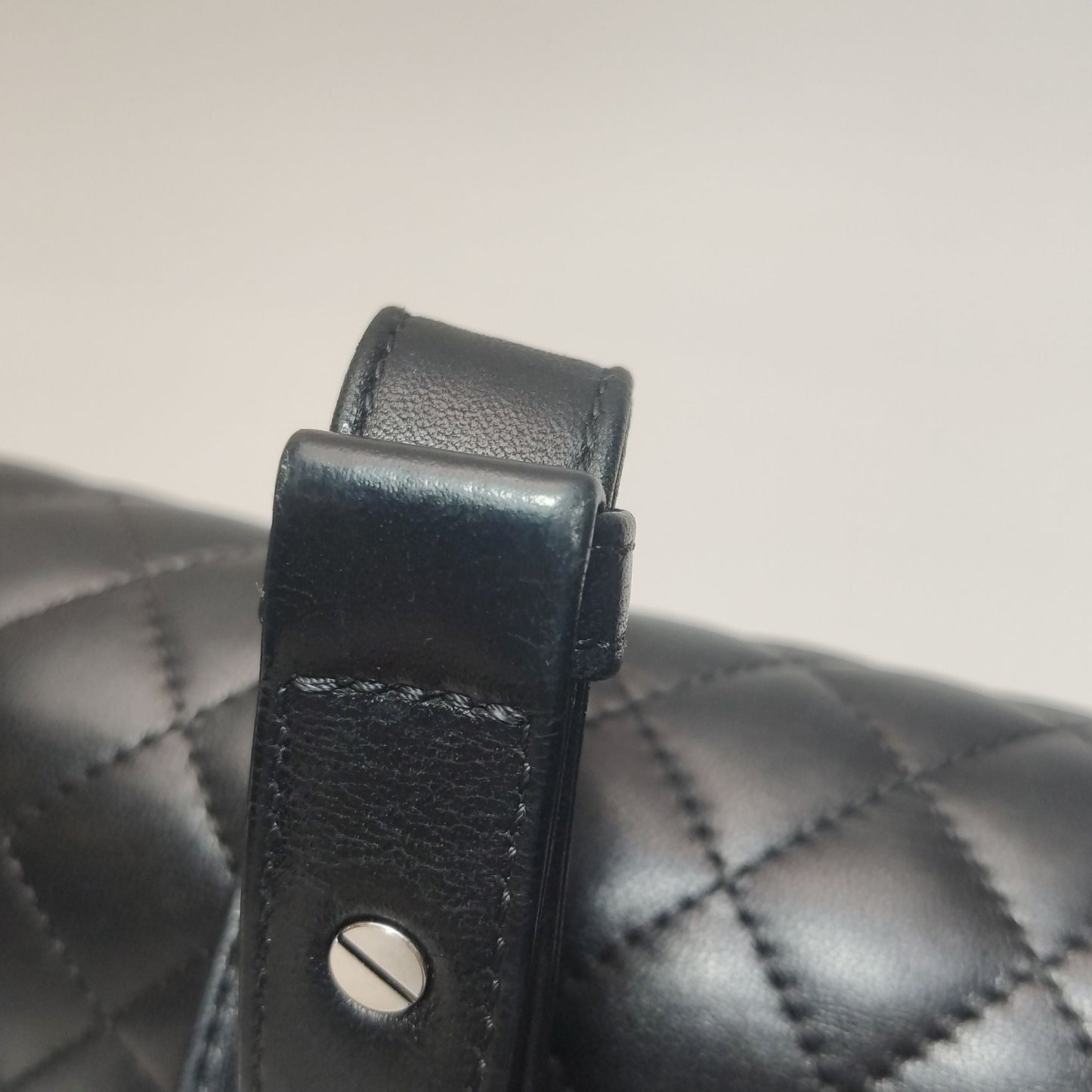 Chanel Leboy Classic Large Lambskin Quilted CC Lock Shoulder Bag
