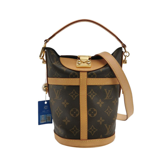 Louis Vuitton Duffle Fries Bag Monogram Print S-lock Lock Crossbody Shoulder Bag Chip Version 250504781177297