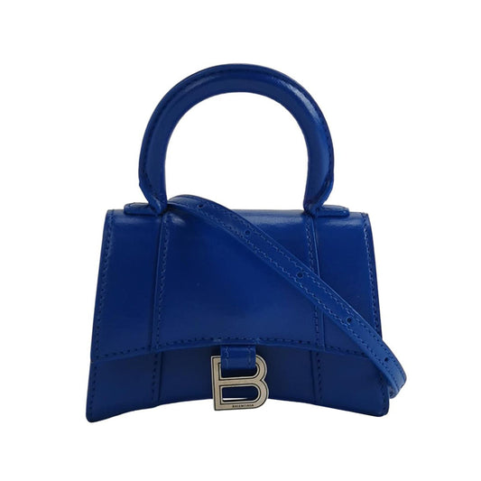 Preloved Balenciaga Hourglass Mini Leather Solid Metal B Buckle Crossbody Shoulder Bag 250502781175708