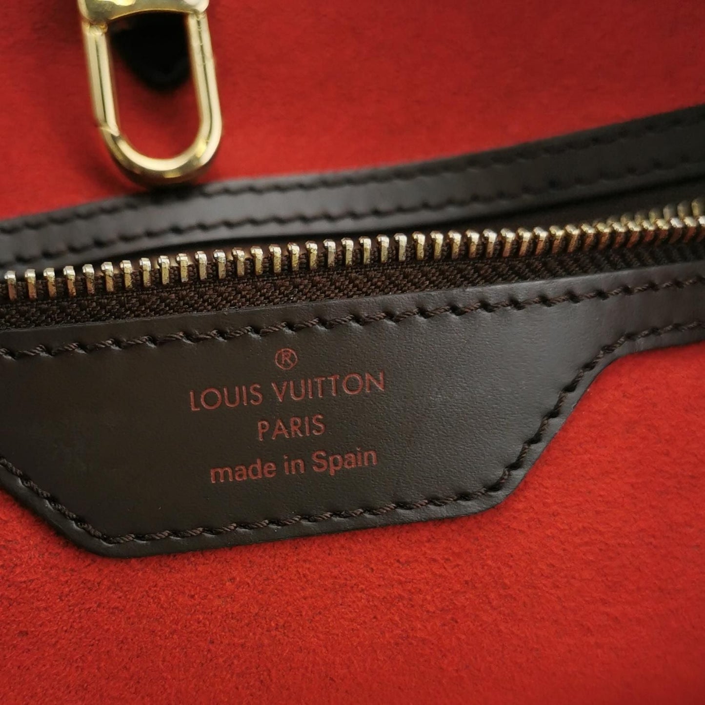 Louis Vuitton Hampstead Medium Leather Checkerboard Logo Shoulder Bag 250501781173893