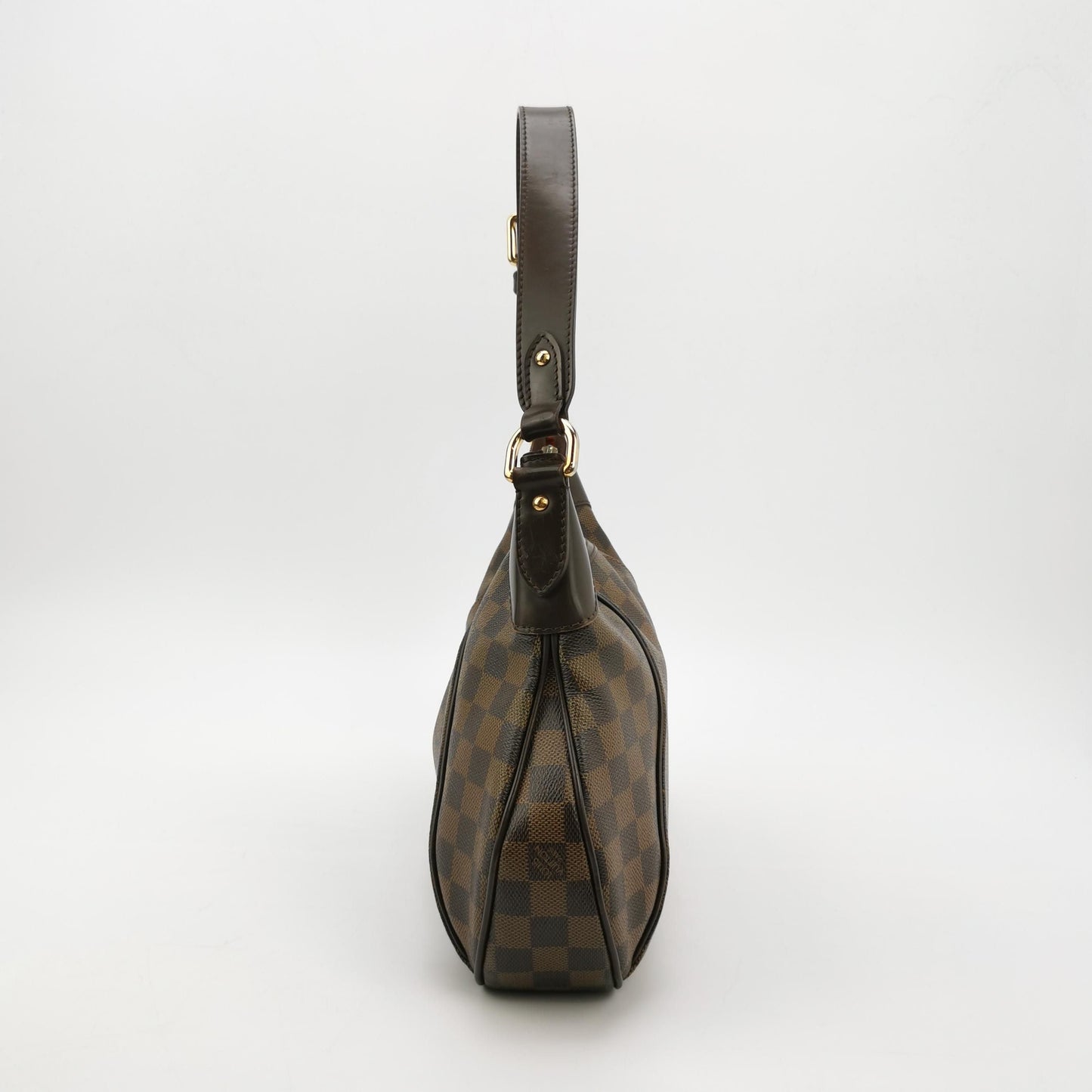 Louis Vuitton Thames Leather Checkerboard Logo Shoulder Bag 250119781033065