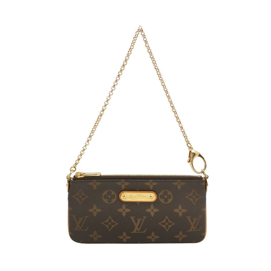 Louis Vuitton Milla Vegetable Tanned Leather Monogram Print Logo Mahjong Bag Shoulder Bag 250118781030590