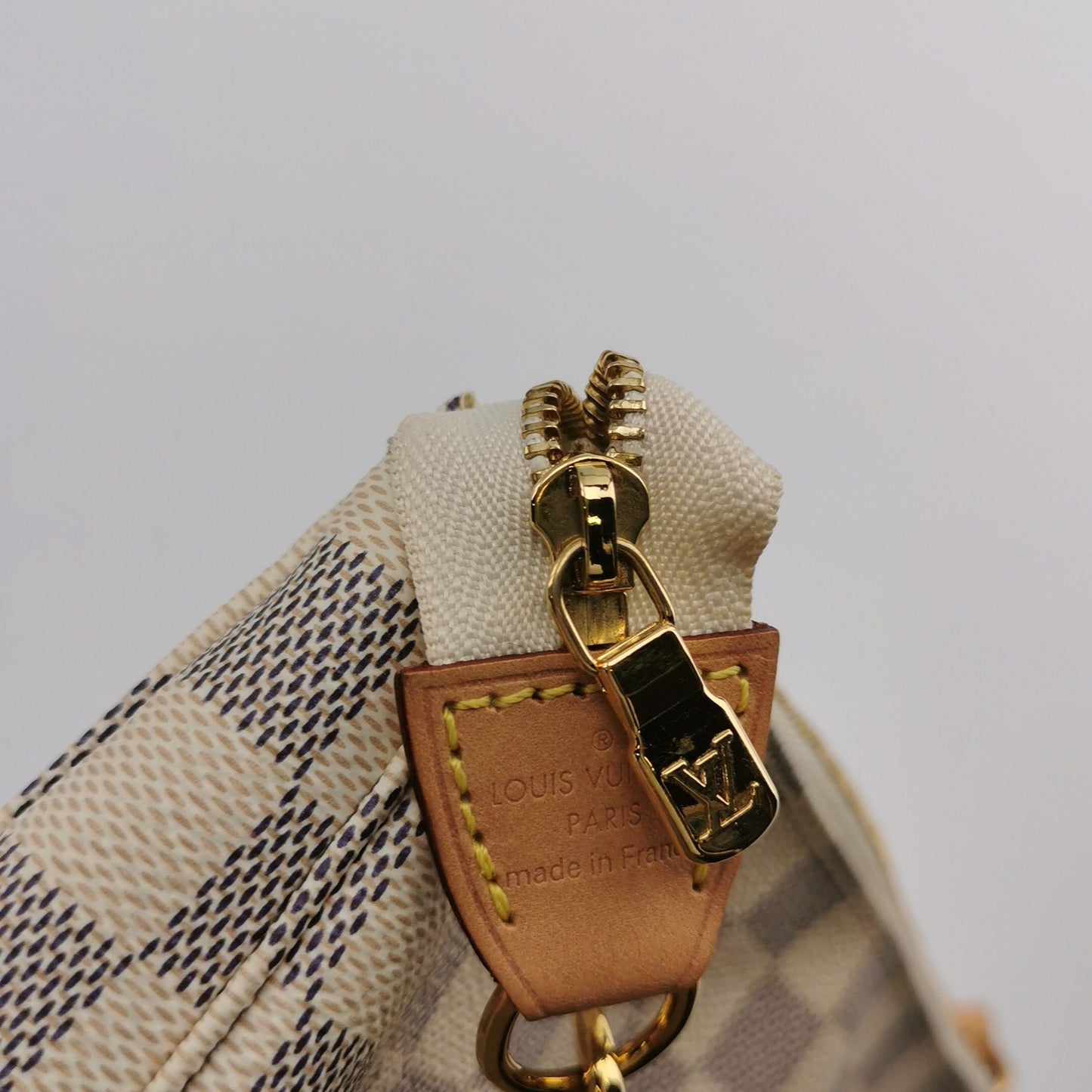 Louis Vuitton Accessories Mahjong Bag Large Size Vegetable Tanned Leather Checkerboard Shoulder Bag 24122778998203