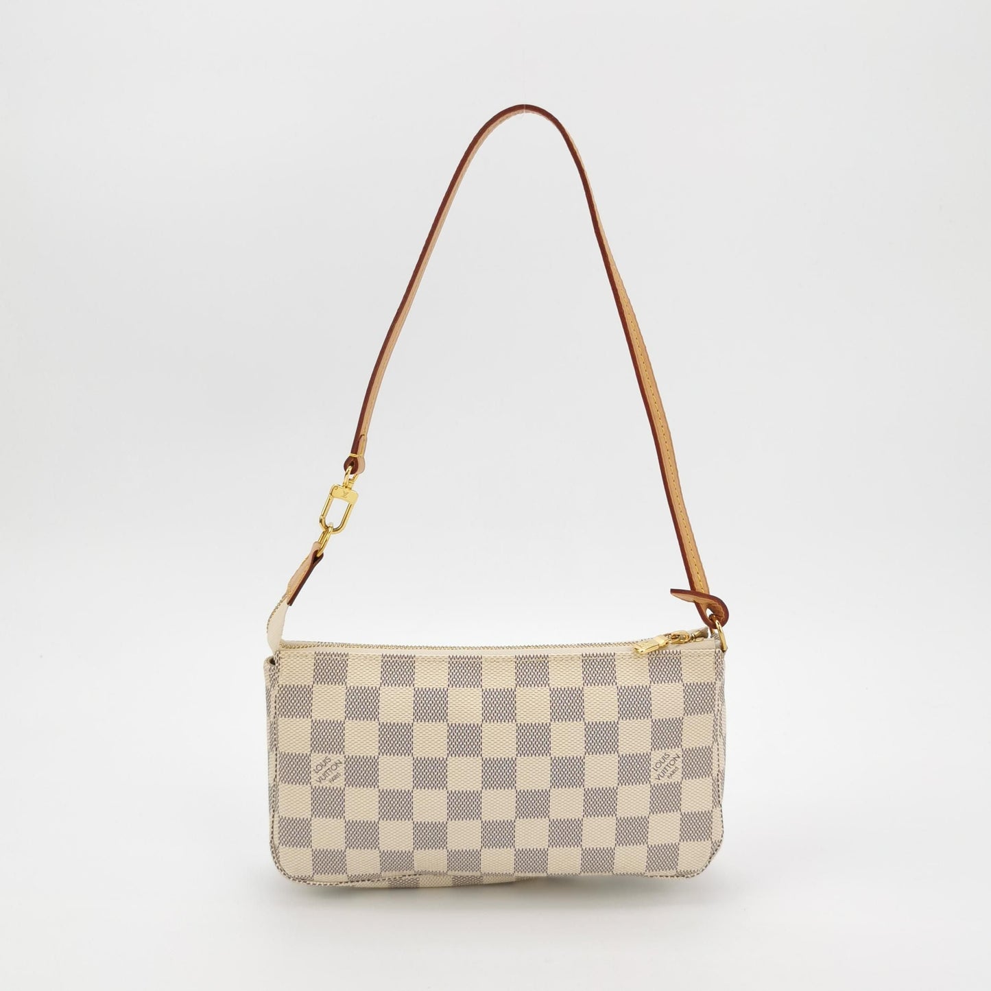 Louis Vuitton Accessories Mahjong Bag Large Size Vegetable Tanned Leather Checkerboard Shoulder Bag 24122778998203