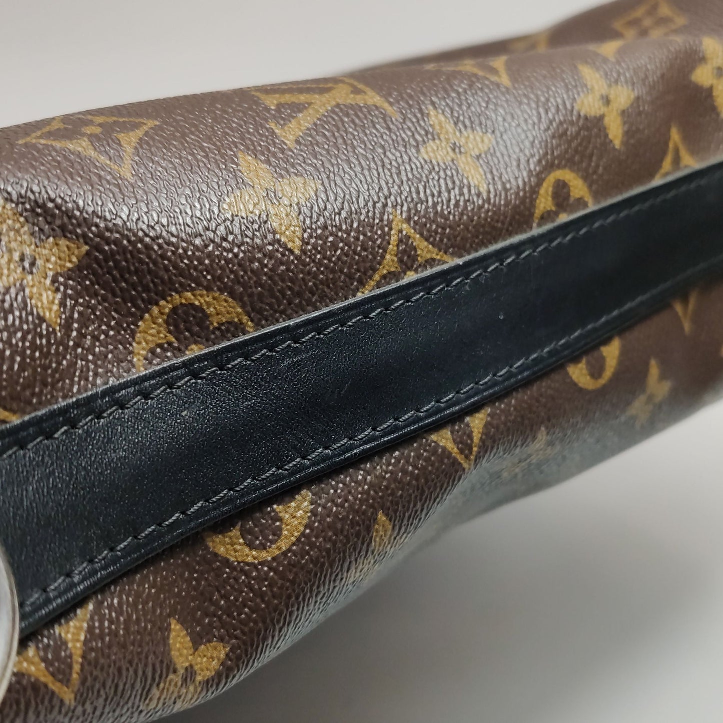 Louis Vuitton Kitan Leather Monogram Tote Shoulder Bag 24122678997960