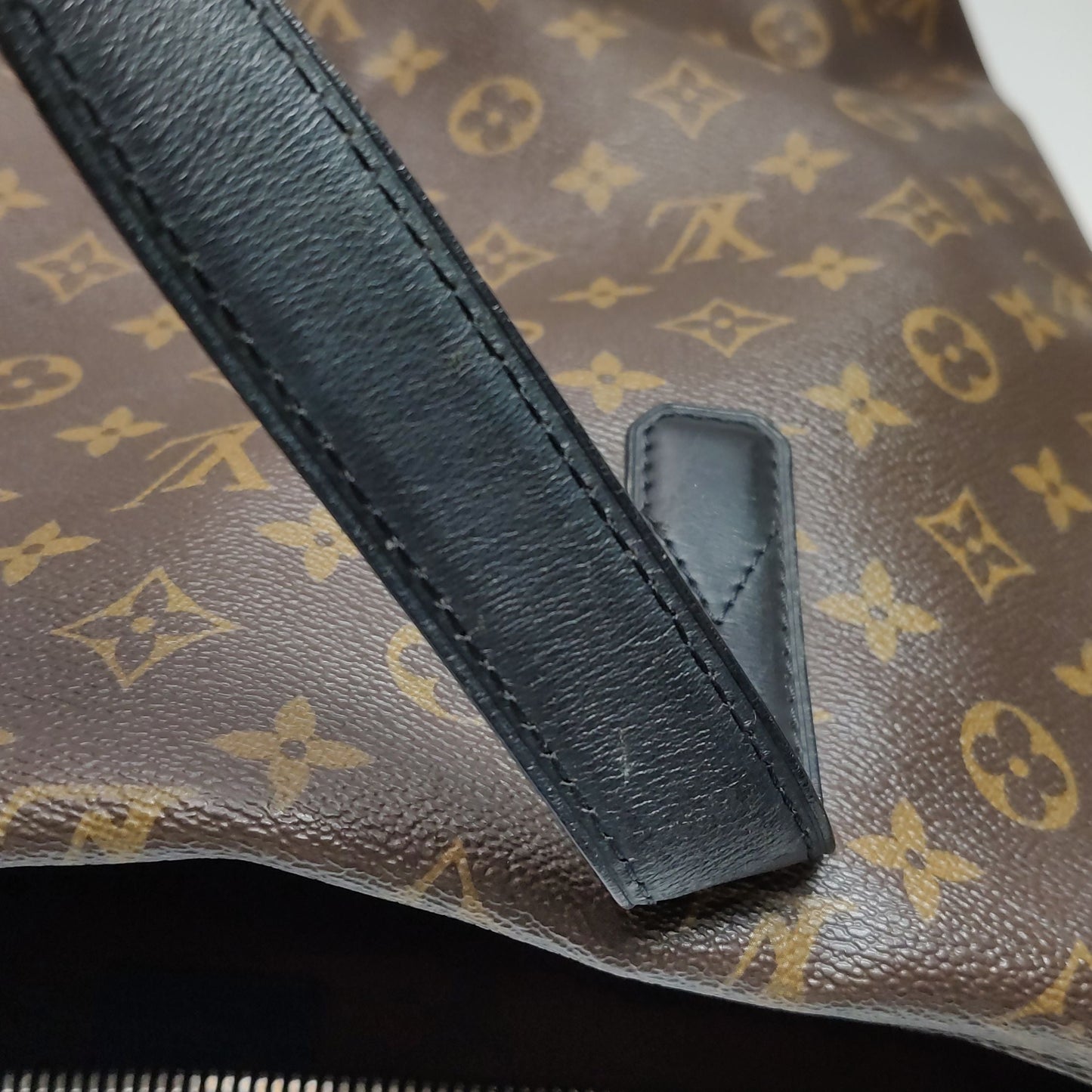 Louis Vuitton Kitan Leather Monogram Tote Shoulder Bag 24122678997960