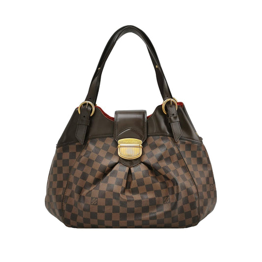 Louis Vuitton Sistina Large Checkered Push Lock Shoulder Bag 24121378981655