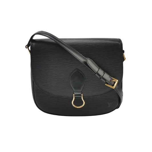 Louis Vuitton Saint Cloud Large Calfskin Water Wave Shield Buckle Vintage Crossbody Shoulder Bag 24120378969721