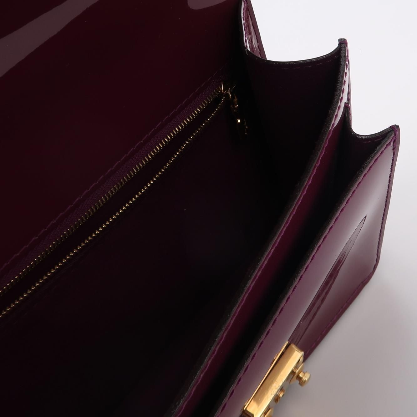Louis Vuitton Monceau Patent Leather S-lock Crossbody Shoulder Bag 127840200660