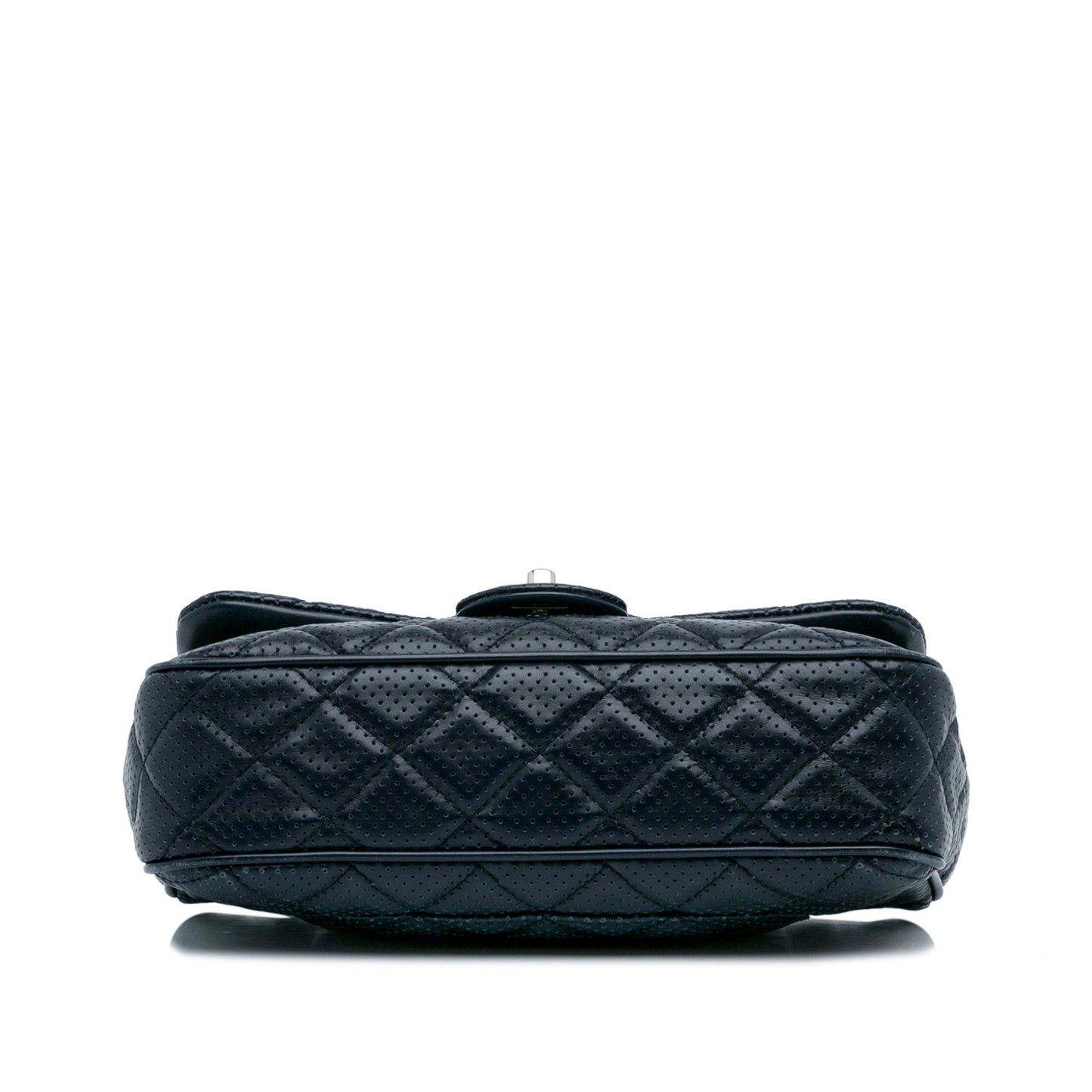 Blue Chanel Perforated Classic Mini Rectangular Flap Shoulder Bag
