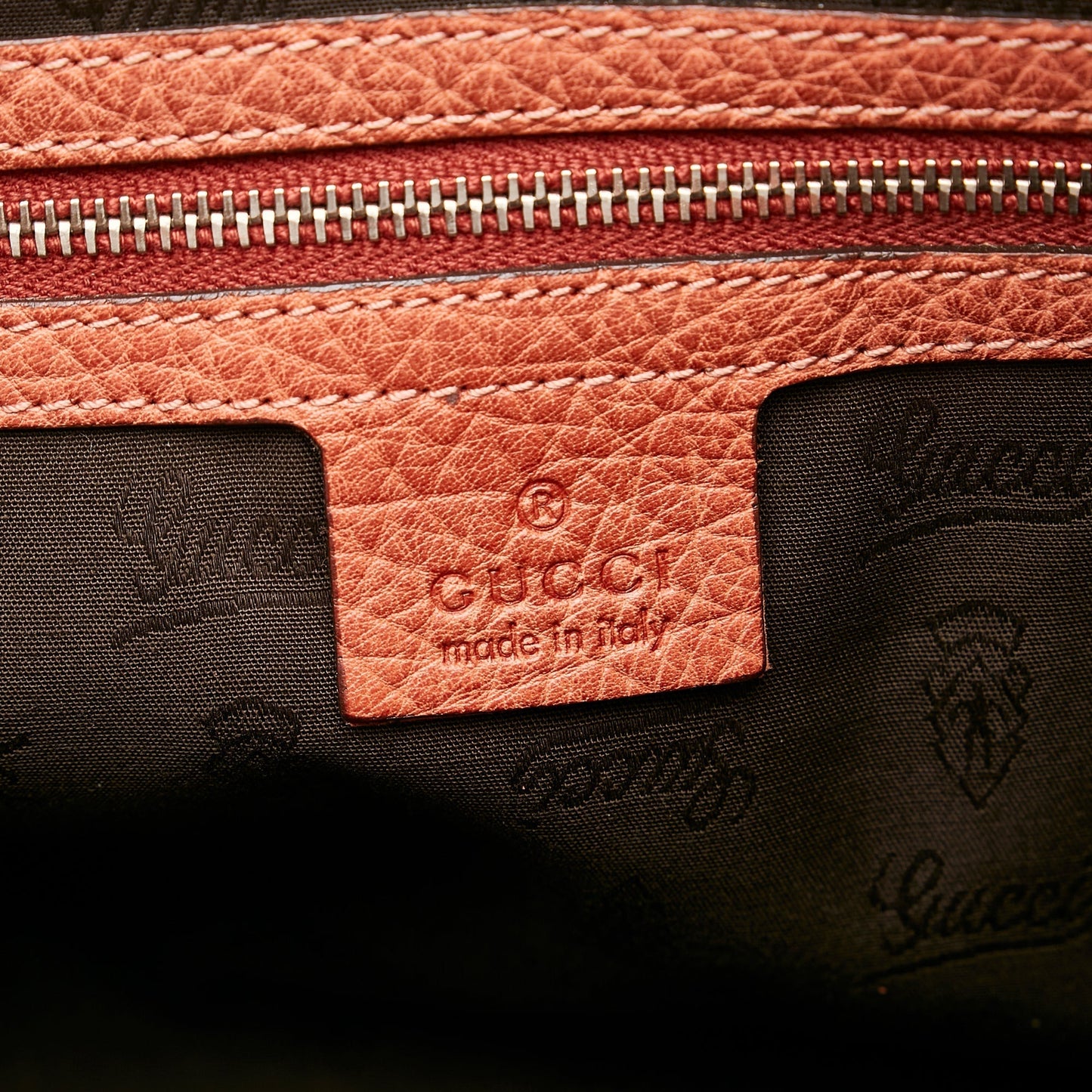 Gucci Bamboo Bar Tote Bag Red