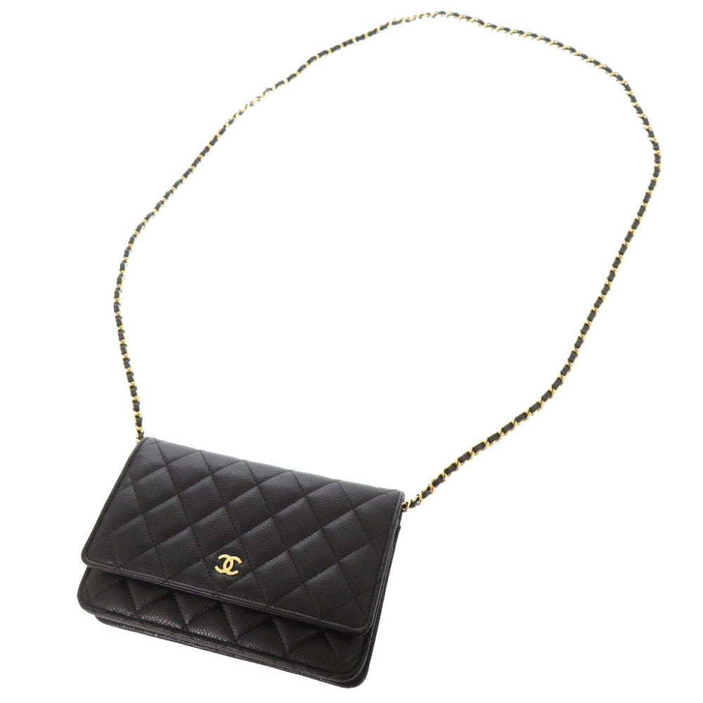 CHANEL Shoulder Bag AP0250 Caviar skin black Matrasse COCO Mark