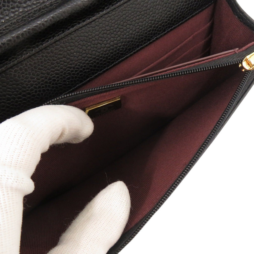CHANEL Shoulder Bag AP0250 Caviar skin black Matrasse COCO Mark