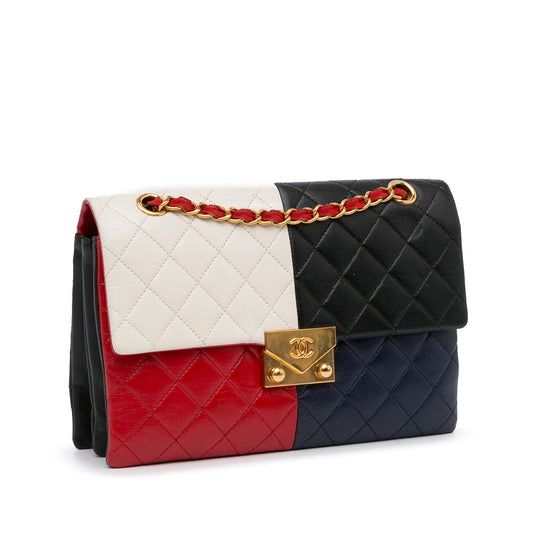 Multi Chanel Pagoda Colorblocking Shoulder Bag