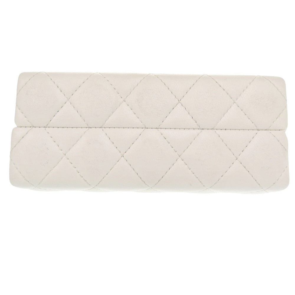 CHANEL Shoulder Bag AP3452 lambskin white COCO Mark Matrasse