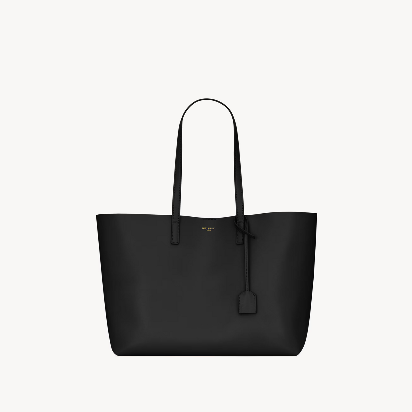 Saint Laurent Large Leather East/West Tote Bag – Cassandre Charm